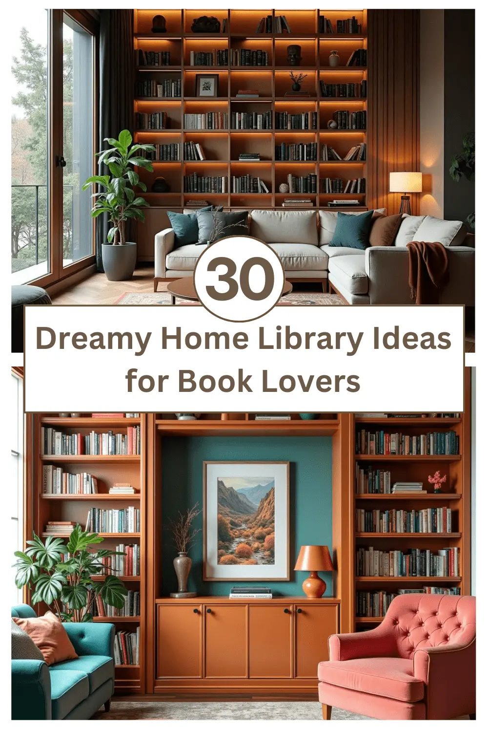 30 Dreamy Home Library Ideas for Book Lovers - Top Cascade Flare