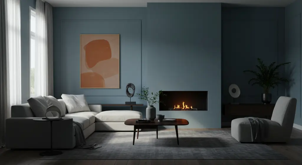 Beautiful view of Minimalist Cabin Living Room Installation Decor