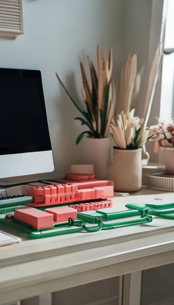 Under-desk cable management system for a clean workspace