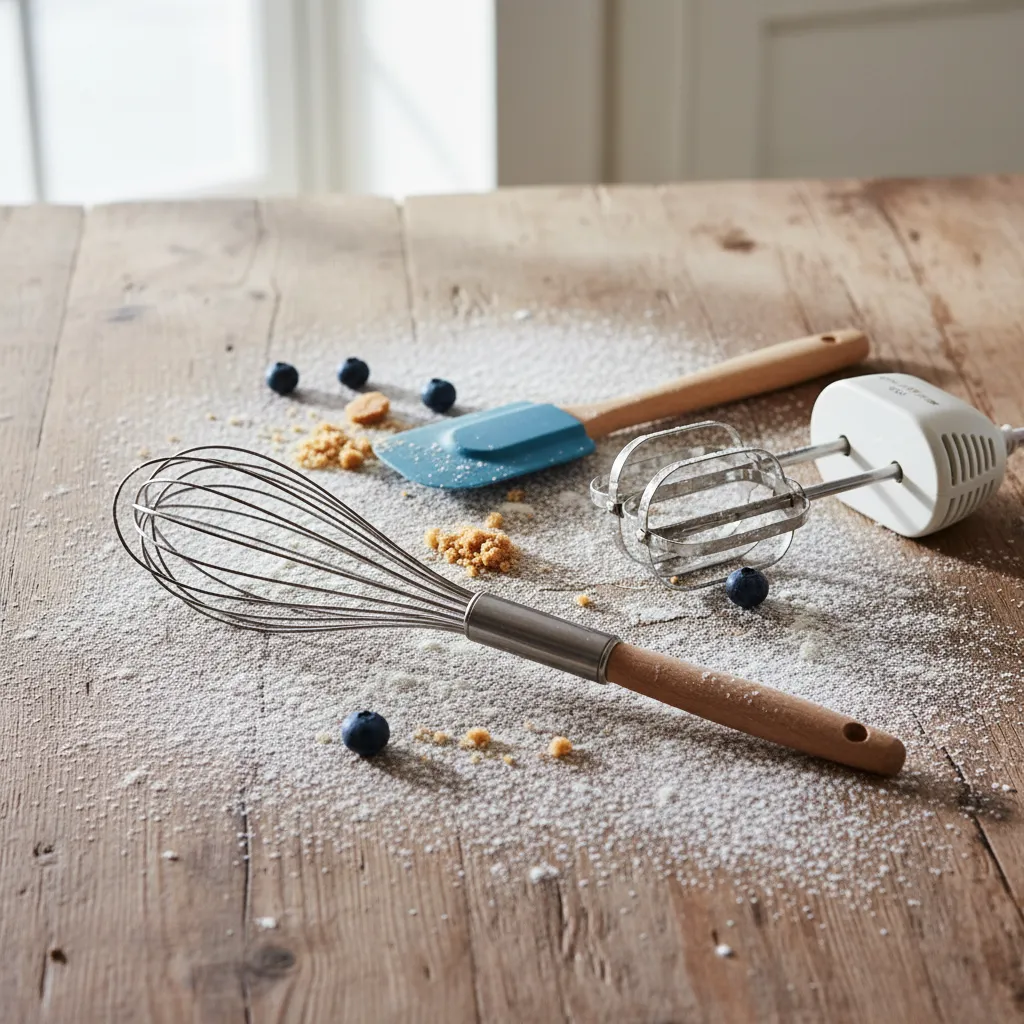 Comparison of whisk spatula and electric mixer for baking
