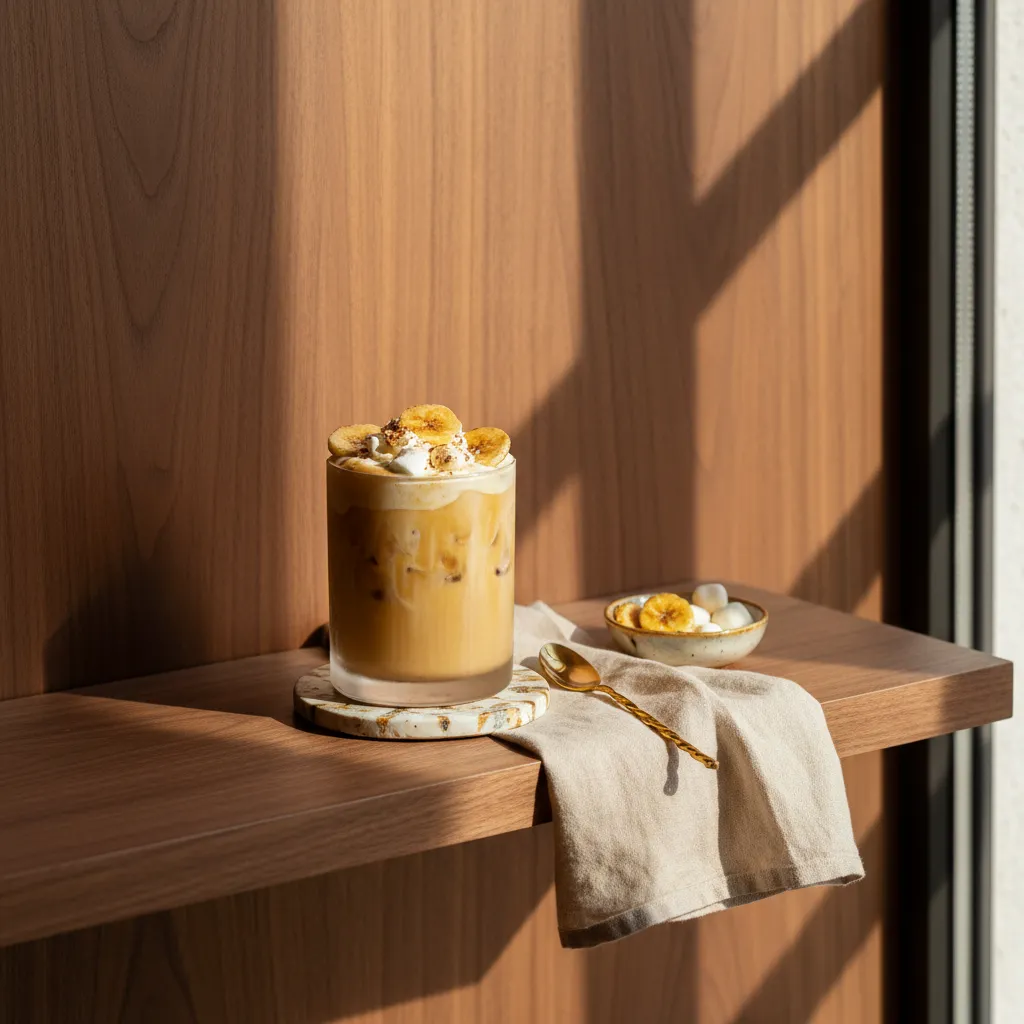 styled coffee corner with linen napkins and gold accessories