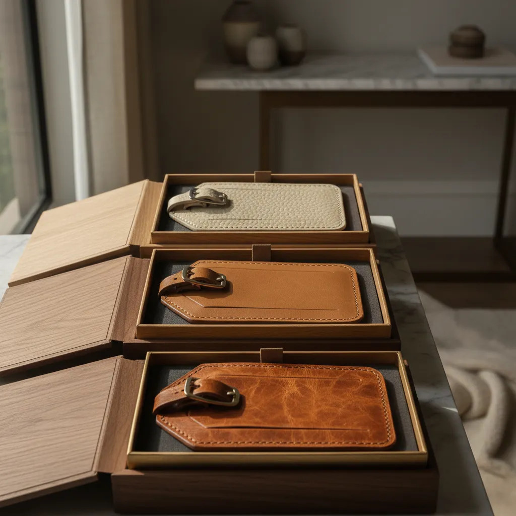 Macro photography showing the texture differences between pebbled and smooth leather grains
