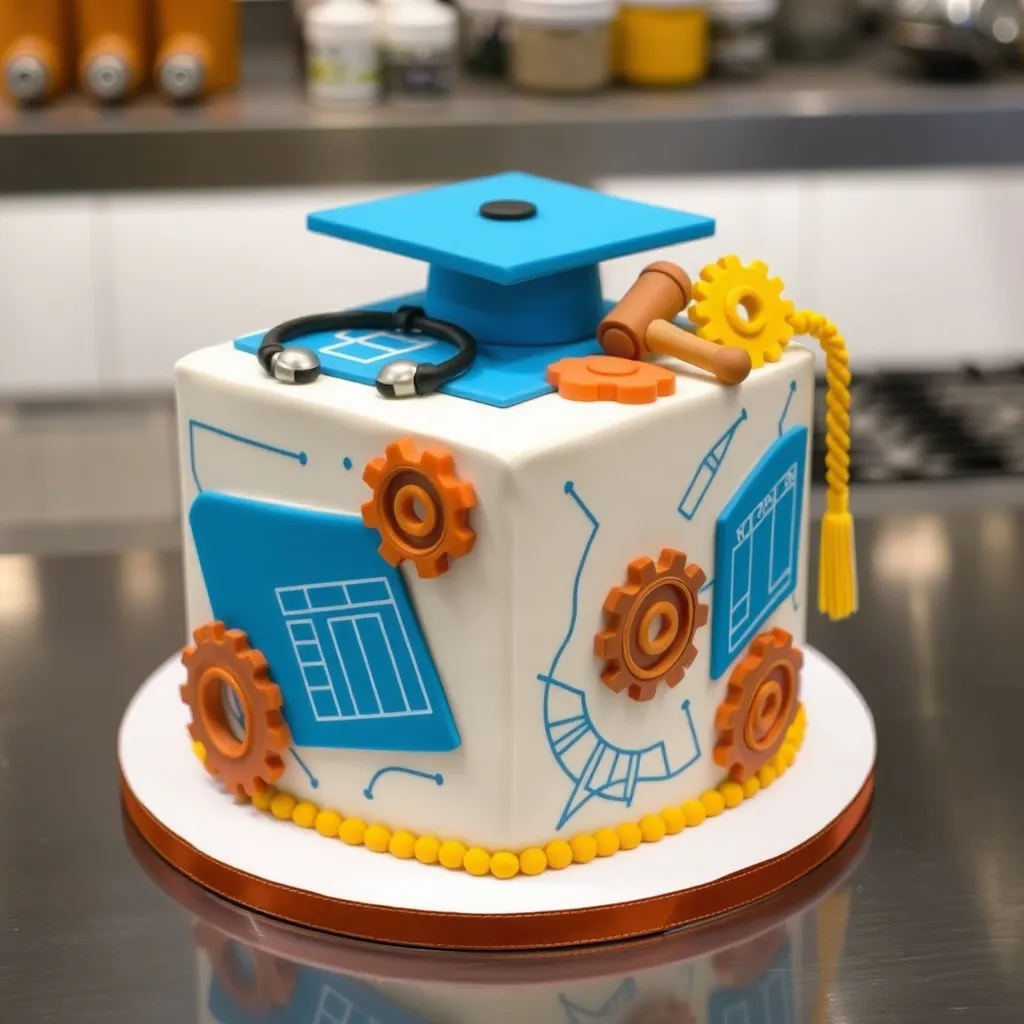 the future major icon cake stethoscopes gavels and tools